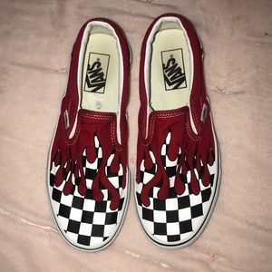 Checkers flame vans!